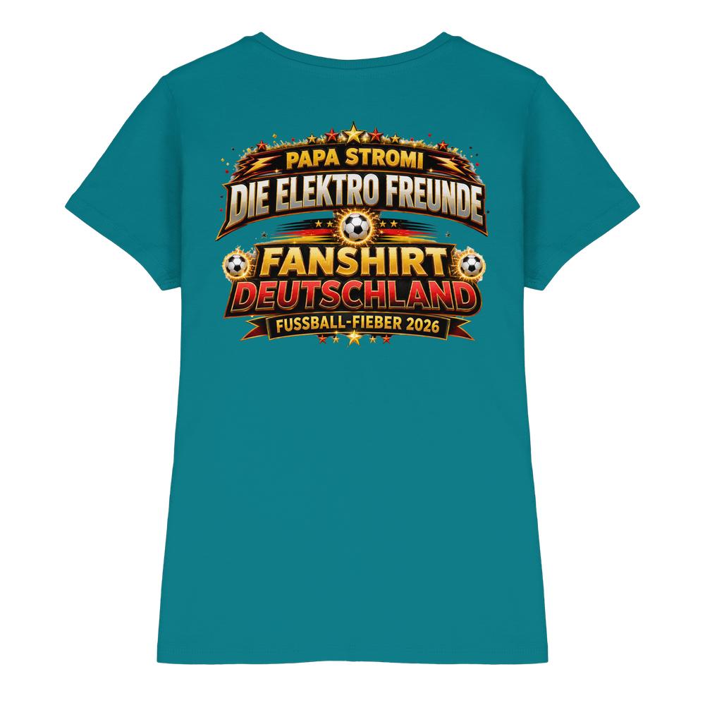 ⚽ Stromi – Volltreffer! | Die Elektro Freunde / Fan - Kollektion - Ladies Premium Shirt – Bild 7