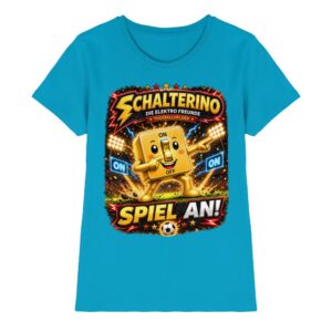 ⚽ Schalterino - Spiel an! | Die Elektro Freunde / Fan-Kollektion  - Ladies Premium Shirt