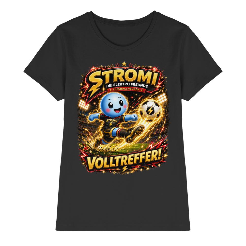 ⚽ Stromi – Volltreffer! | Die Elektro Freunde / Fan - Kollektion - Ladies Premium Shirt – Bild 3