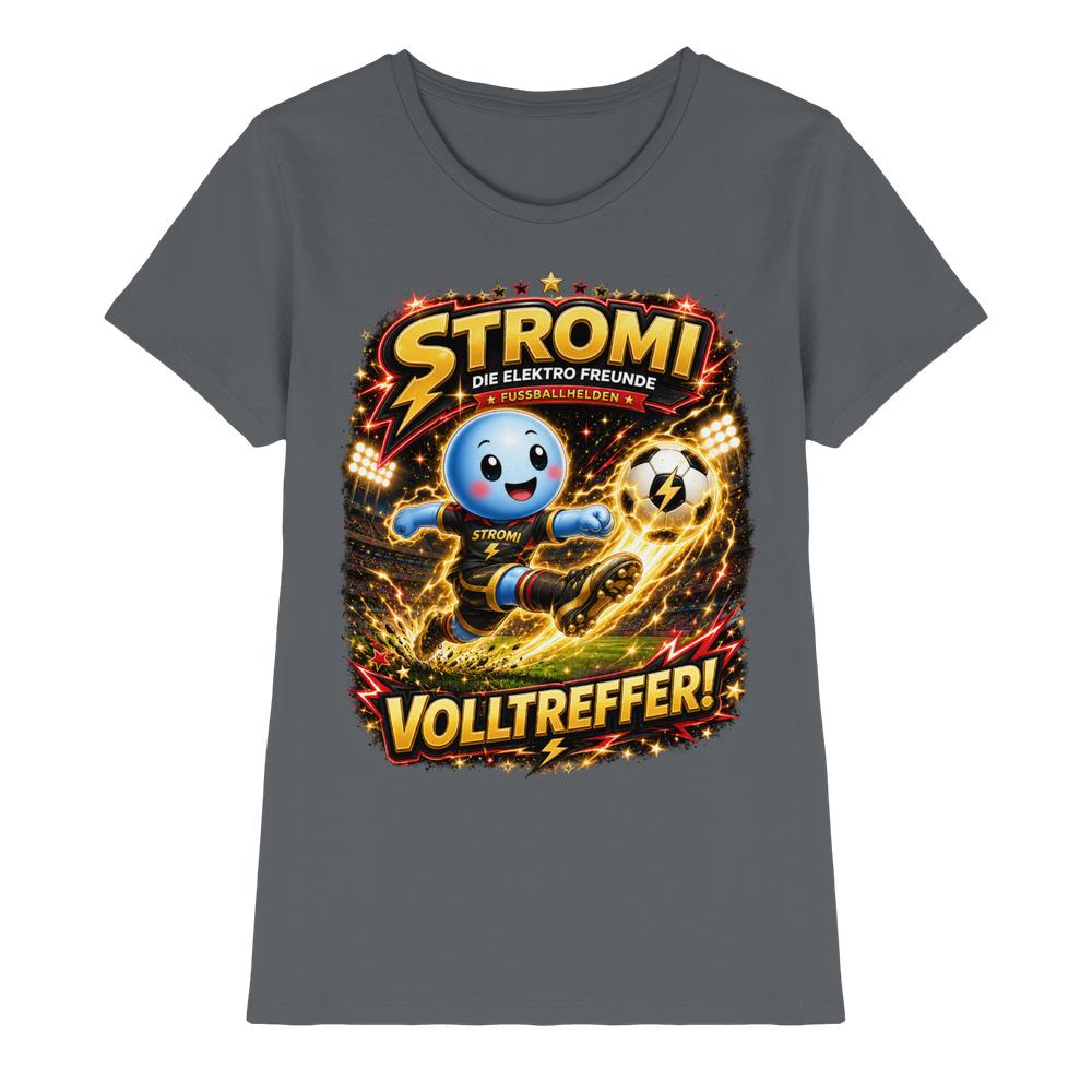 ⚽ Stromi – Volltreffer! | Die Elektro Freunde / Fan - Kollektion - Ladies Premium Shirt – Bild 5