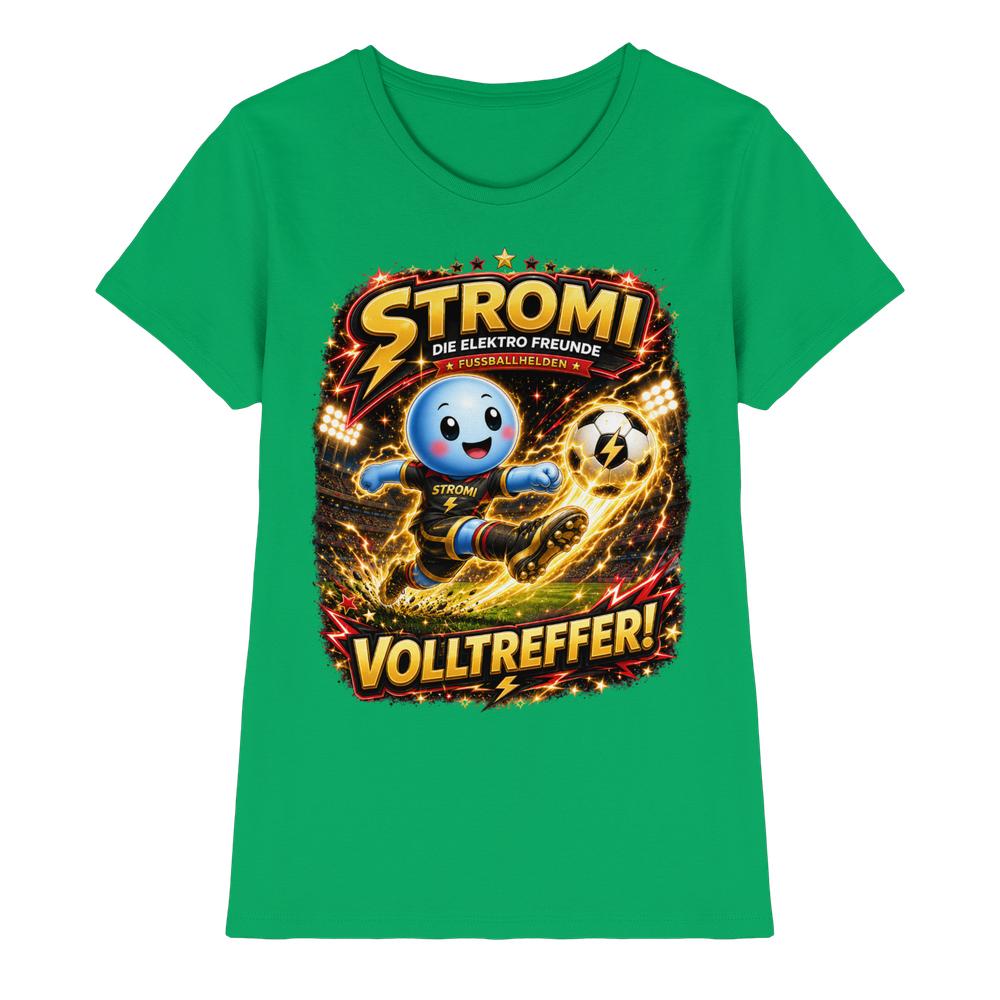 ⚽ Stromi – Volltreffer! | Die Elektro Freunde / Fan - Kollektion - Ladies Premium Shirt – Bild 9