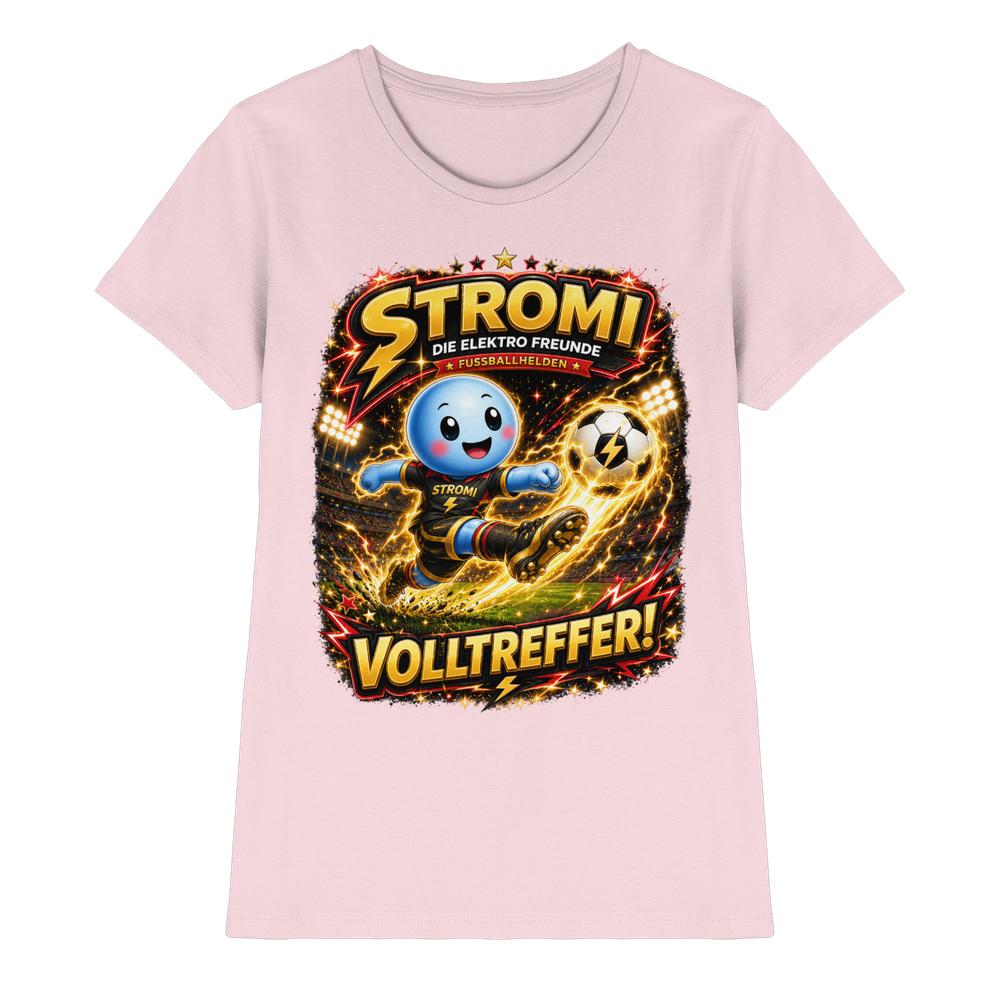 ⚽ Stromi – Volltreffer! | Die Elektro Freunde / Fan - Kollektion - Ladies Premium Shirt – Bild 16