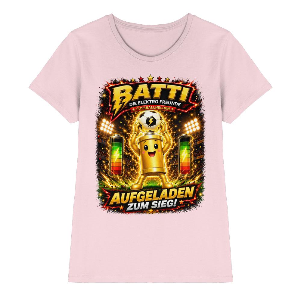 ⚽ Batti - Aufgeladen zum Sieg! | Die Elektro Freunde / Fan- Kollektion - Ladies Premium Shirt – Bild 9