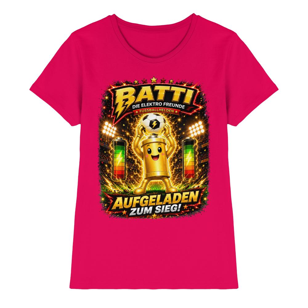 ⚽ Batti - Aufgeladen zum Sieg! | Die Elektro Freunde / Fan- Kollektion - Ladies Premium Shirt – Bild 13