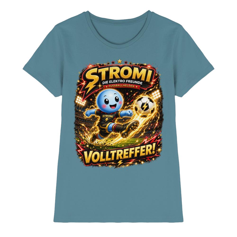 ⚽ Stromi – Volltreffer! | Die Elektro Freunde / Fan - Kollektion - Ladies Premium Shirt – Bild 24