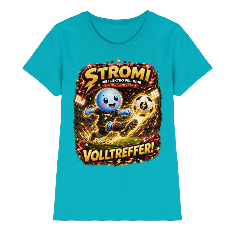 ⚽ Stromi – Volltreffer! | Die Elektro Freunde / Fan - Kollektion - Ladies Premium Shirt – Bild 25