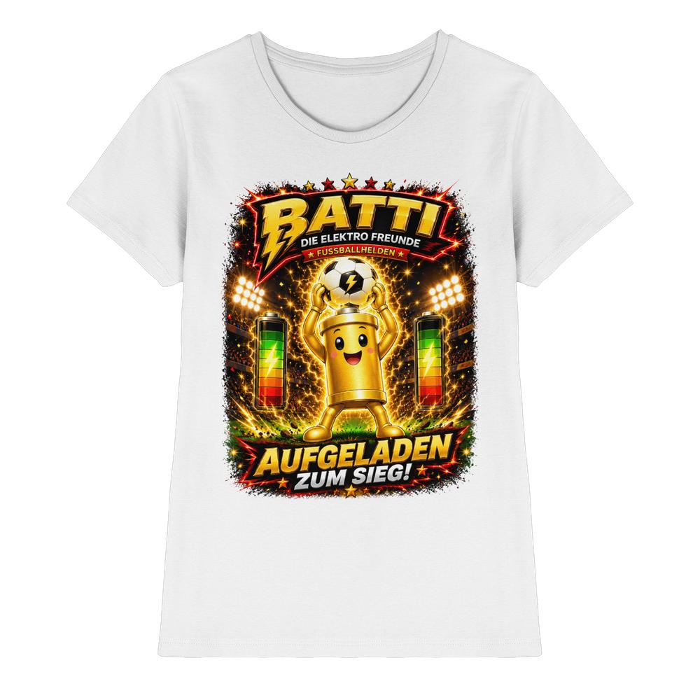 ⚽ Batti - Aufgeladen zum Sieg! | Die Elektro Freunde / Fan- Kollektion - Ladies Premium Shirt – Bild 20