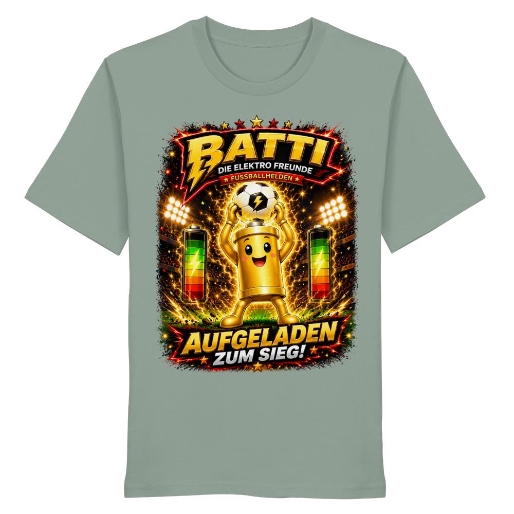 ⚽ Batti - Aufgeladen zum Sieg! | Die Elektro Freunde / Fan- Kollektion - Organic Shirt