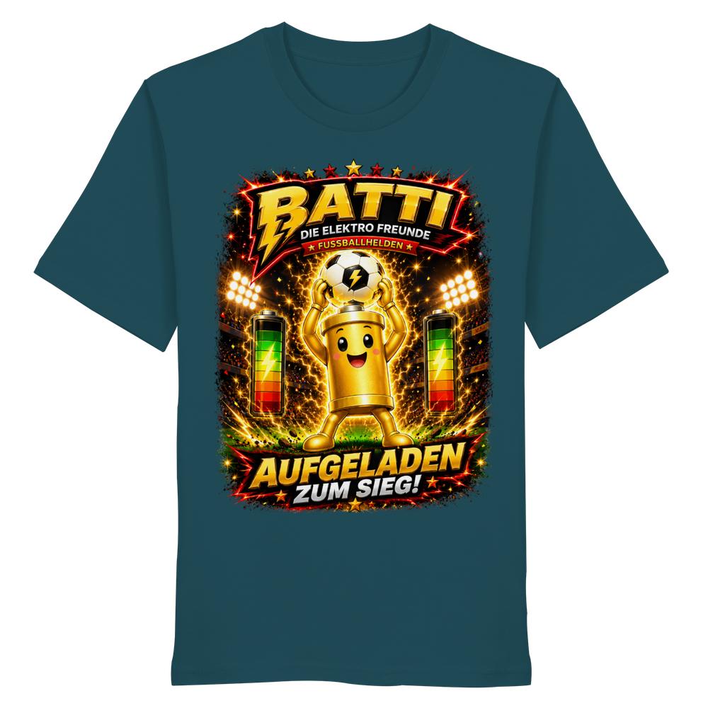 ⚽ Batti - Aufgeladen zum Sieg! | Die Elektro Freunde / Fan- Kollektion - Organic Shirt – Bild 19