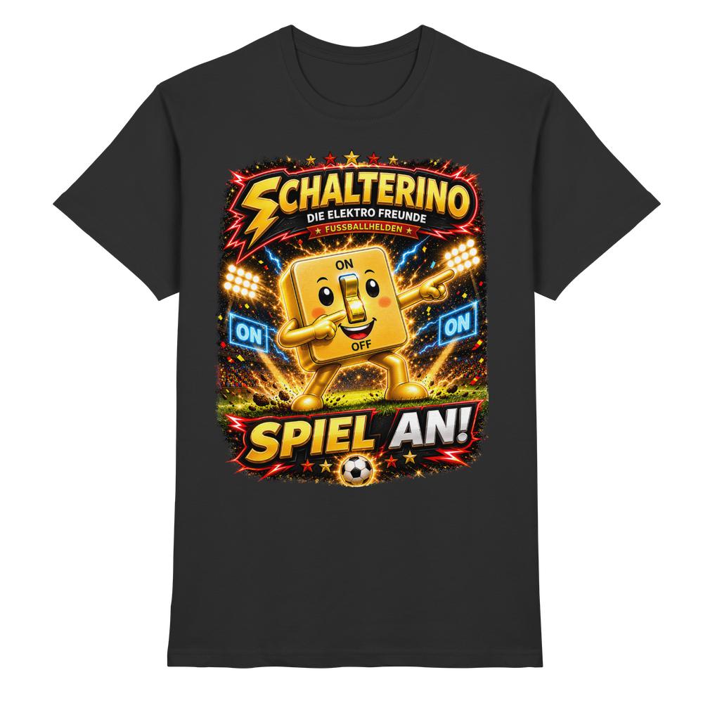 ⚽ Schalterino - Spiel an! | Die Elektro Freunde / Fan-Kollektion - Premium Shirt