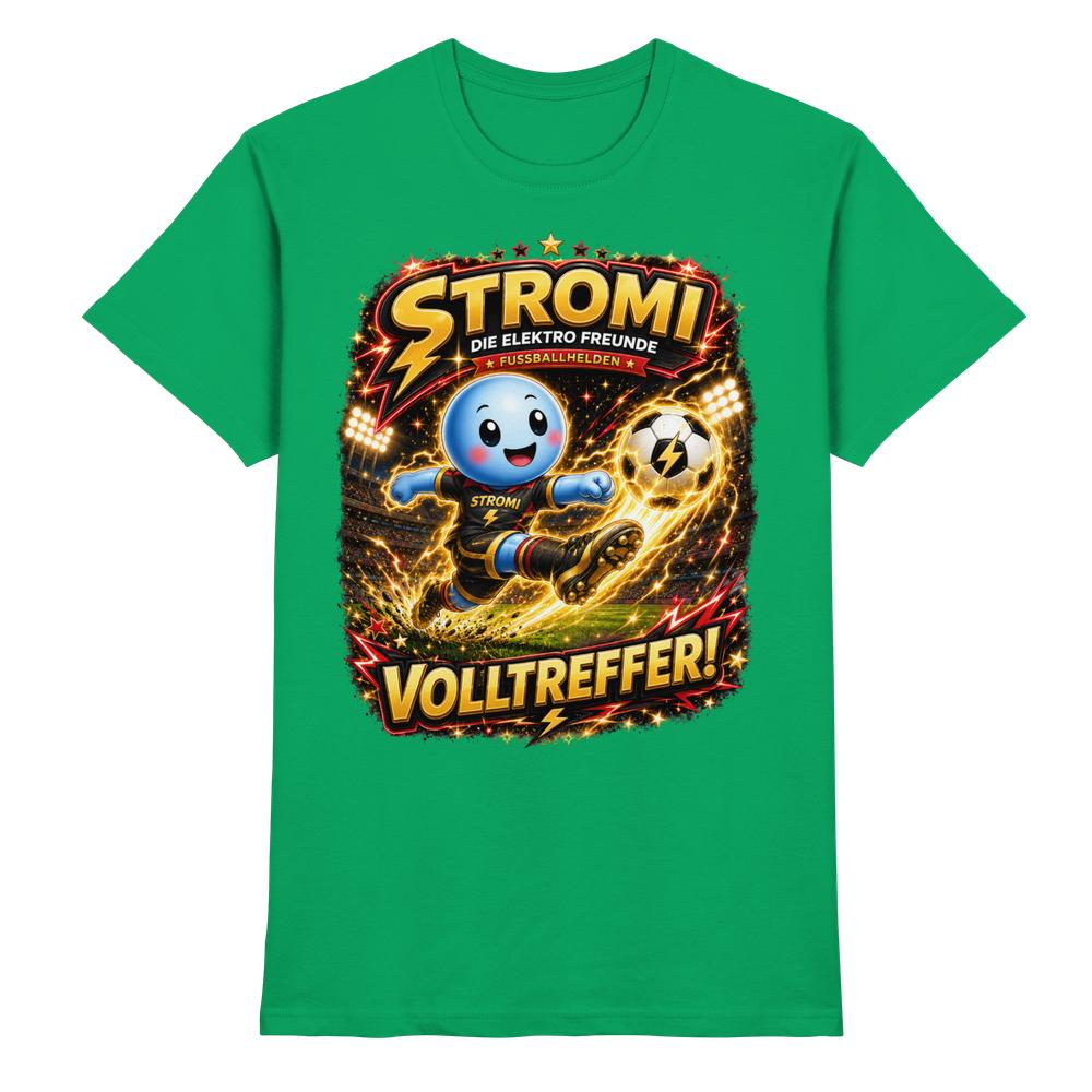 ⚽ Stromi – Volltreffer! | Die Elektro Freunde / Fan - Kollektion - Premium Shirt – Bild 6