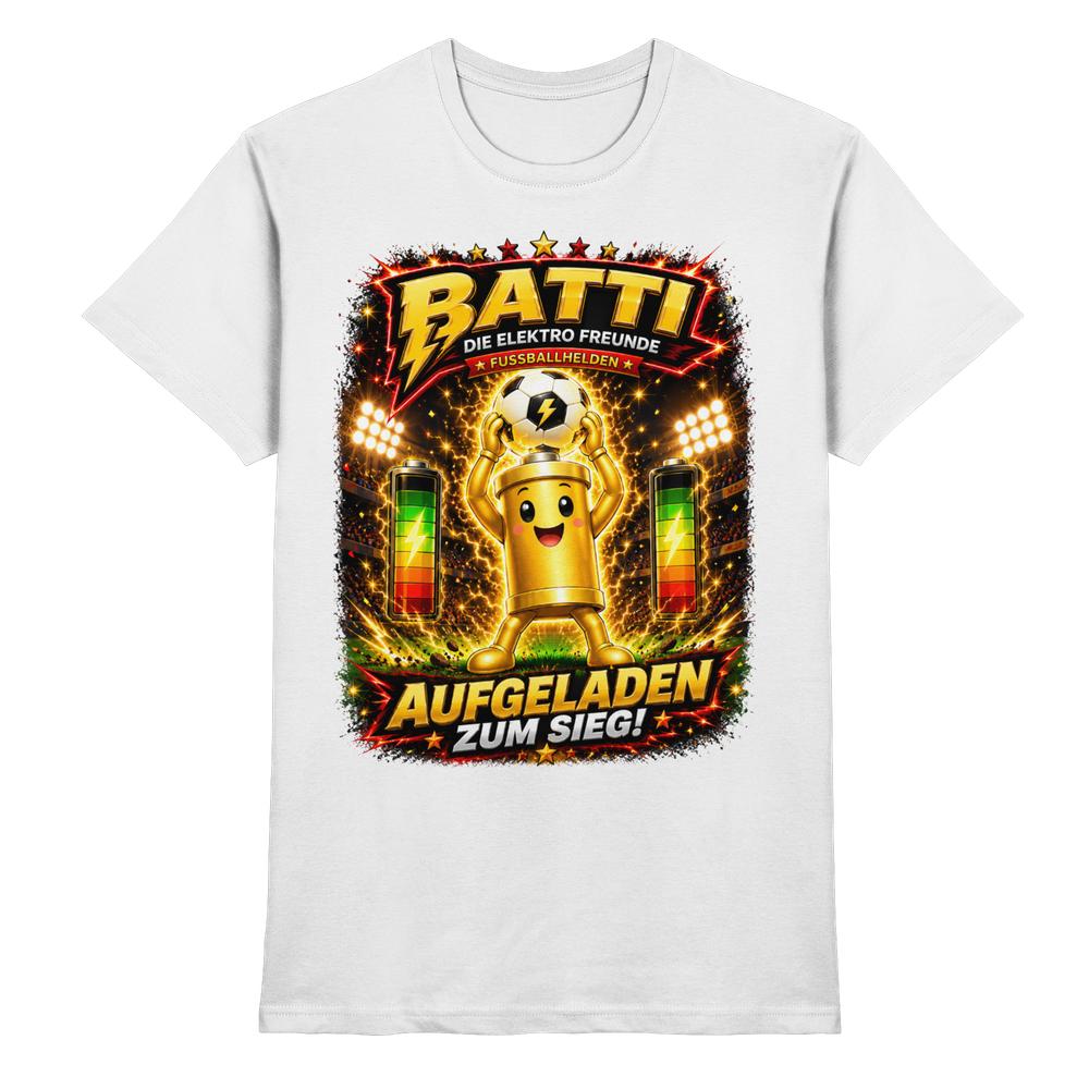 ⚽ Batti - Aufgeladen zum Sieg! | Die Elektro Freunde / Fan- Kollektion - Premium Shirt – Bild 15